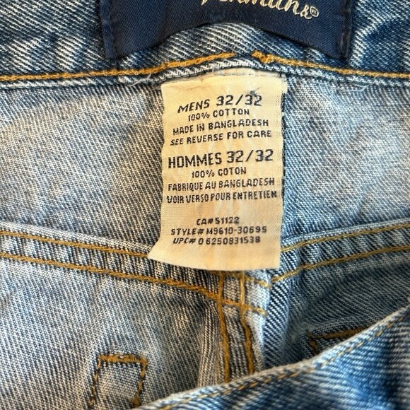 Penmans Vintage Mens Jeans Faded Distressed
Ripped 32x32 Denim High Waist Wide - Picture 4 of 4